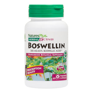 Frontal product image of Herbal Actives Boswellin® Capsules containing 60 Count