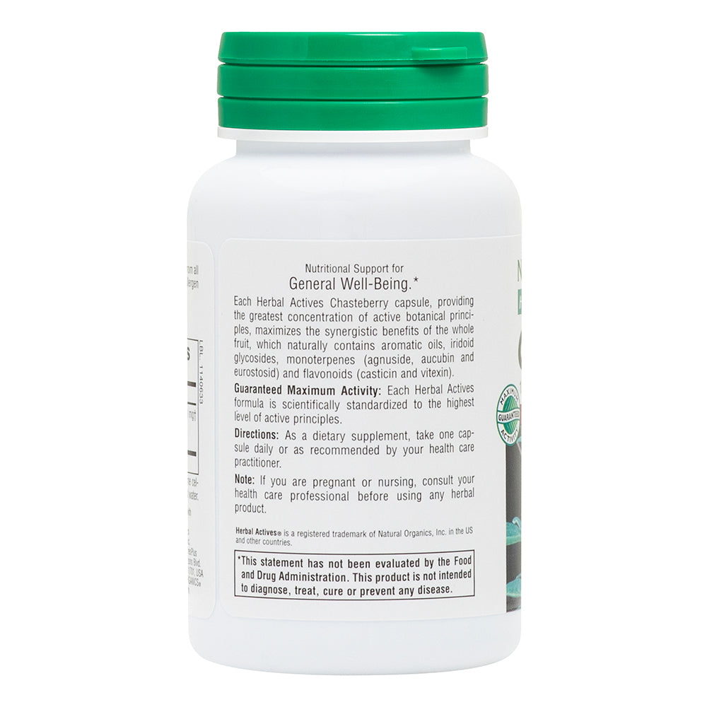 product image of Herbal Actives Chasteberry Capsules containing 60 Count