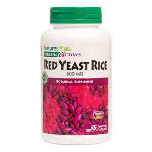 Frontal product image of Herbal Actives Red Yeast Rice Capsules containing 120 Count