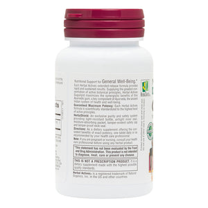 Second side product image of Herbal Actives Gugulipid® Extended Release Tablets containing 30 Count
