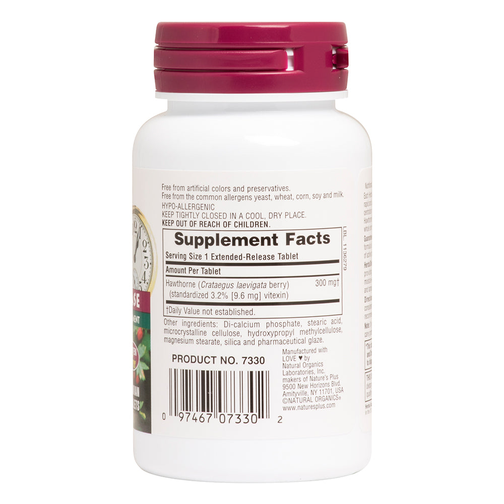 product image of Herbal Actives Hawthorne Extended Release Tablets containing 30 Count