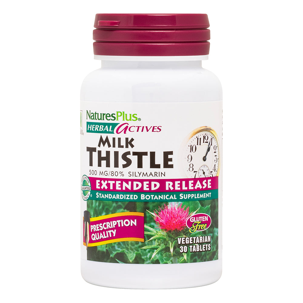 product image of Herbal Actives Milk Thistle Extended Release Tablets containing 30 Count