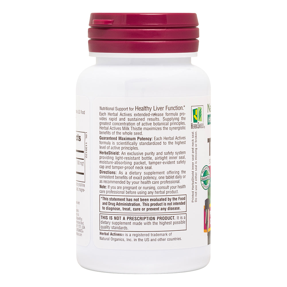 product image of Herbal Actives Milk Thistle Extended Release Tablets containing 30 Count