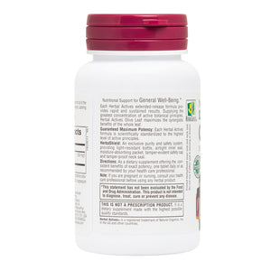 Second side product image of Herbal Actives Olive Leaf Extended Release Tablets containing 30 Count