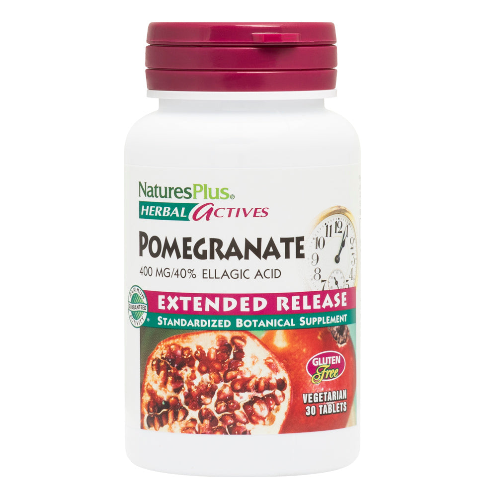 product image of Herbal Actives Pomegranate Extended Release Tablets containing 30 Count