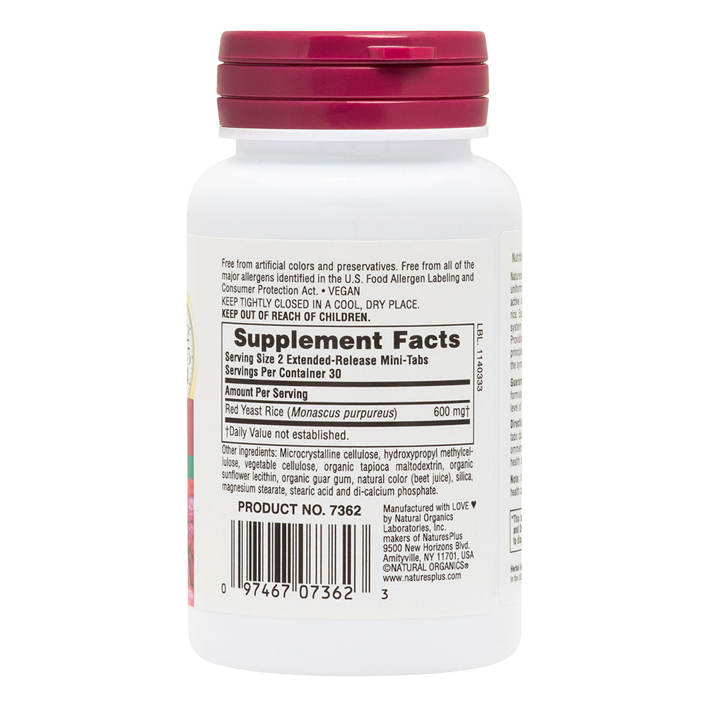 product image of Herbal Actives Red Yeast Rice Extended Release Mini-Tabs containing 60 Count