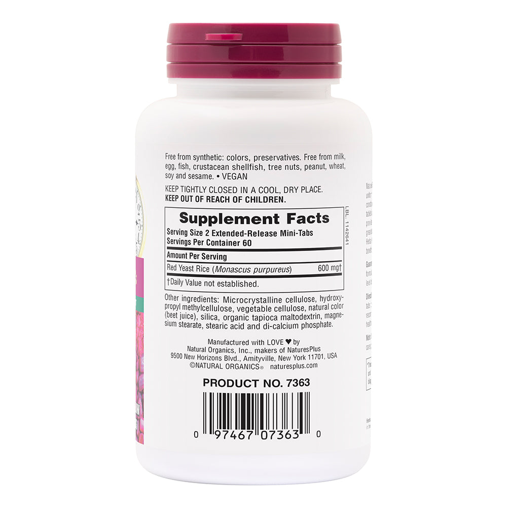 product image of Herbal Actives Red Yeast Rice Extended Release Mini-Tabs containing 120 Count