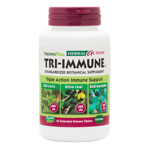 Frontal product image of Herbal Actives Tri-Immune™ Extended Release Tablets containing 60 Count