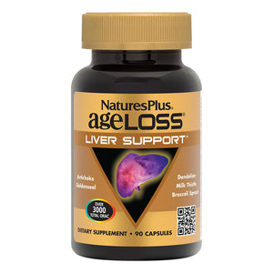 Frontal product image of AgeLoss® Liver Support Capsules containing 90 Count