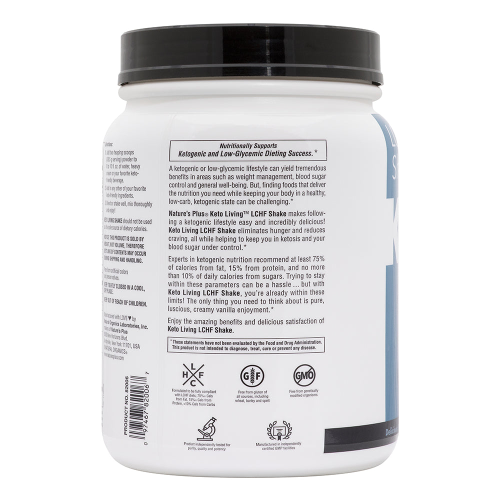 product image of KetoLiving™ LCHF Shake - Vanilla containing 1.27 LB