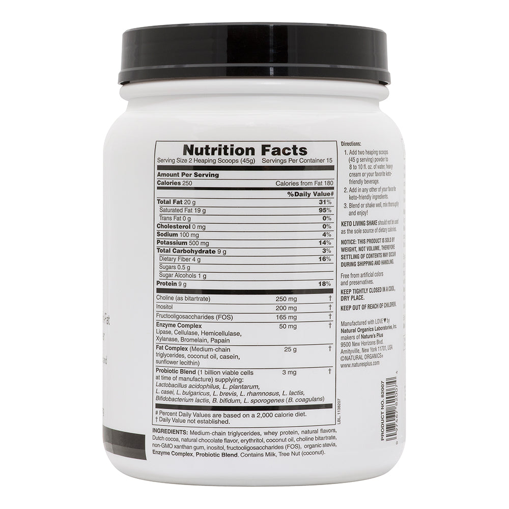 product image of KetoLiving™ LCHF Shake - Chocolate containing 1.49 LB