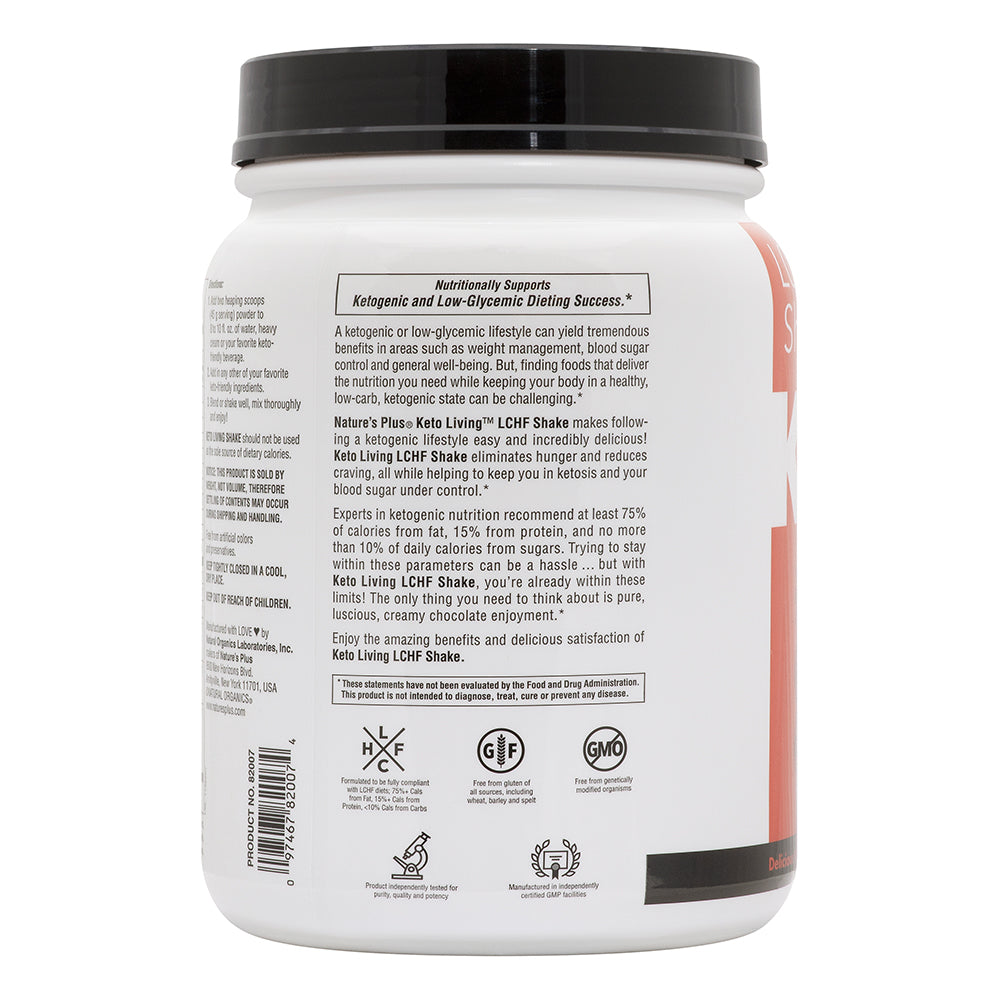 product image of KetoLiving™ LCHF Shake - Chocolate containing 1.49 LB