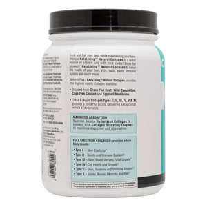 Second side product image of KetoLiving™ Collagen Powder containing 1.36 LB