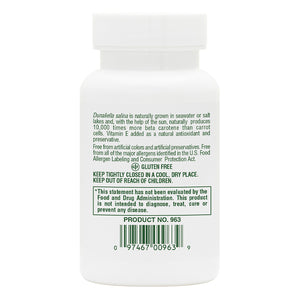 Second side product image of Natural Beta Carotene Softgels containing 90 Count